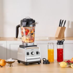 85 Oz 1400W Blender For Smoothies Food Processing Blender For Kitchen (Option: silver)