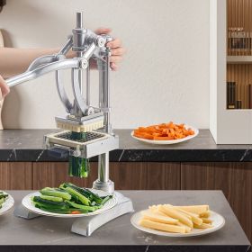 Commercial French Fry Cutter Vegetable Chopper With 3 Blades And 1 Juicer (Option: silver)